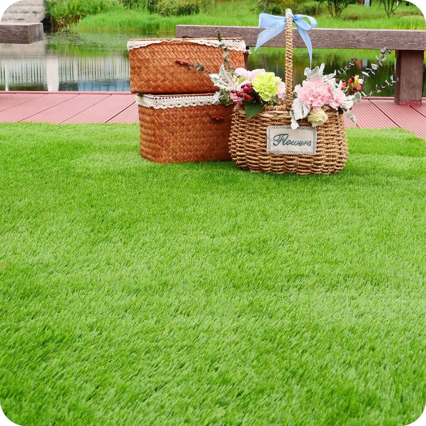 Rosetta's Artificial Green-Brown Grass