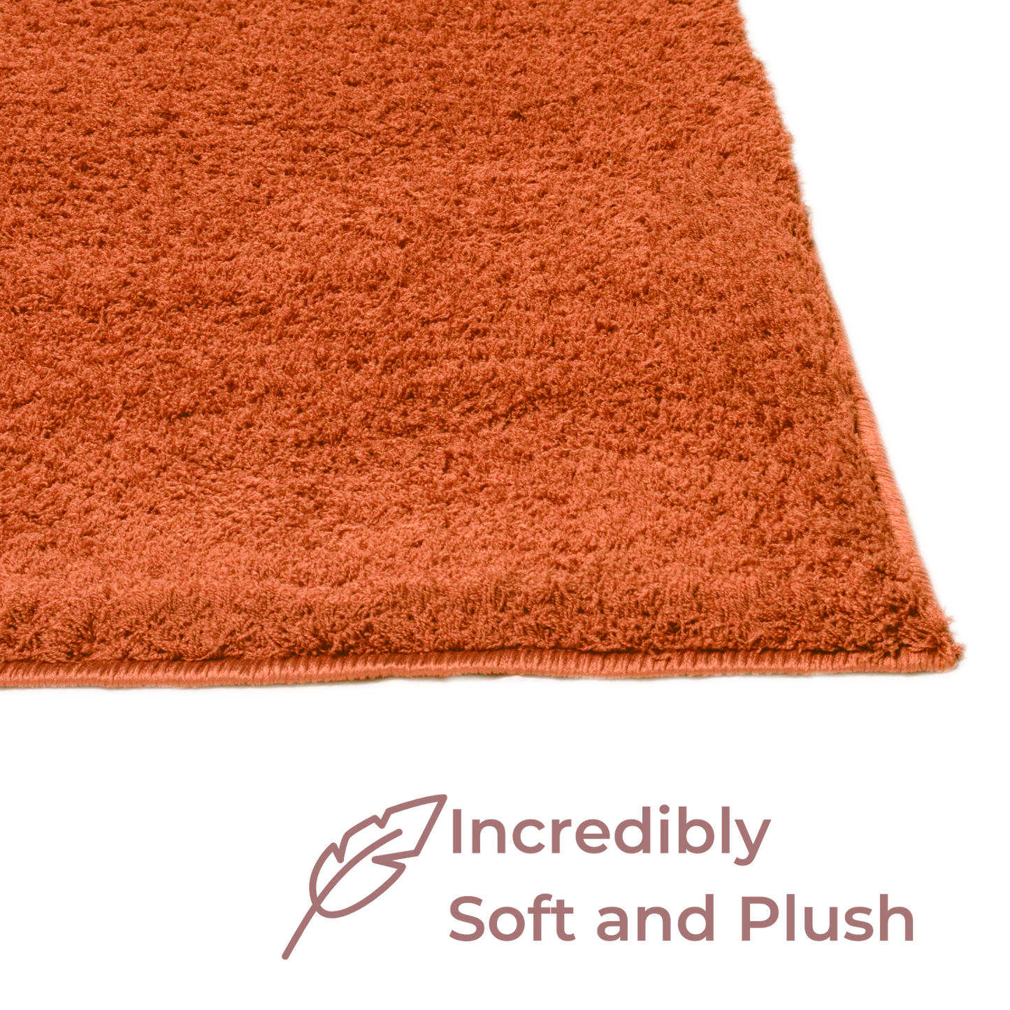 Rust Splendor Rug,Super Soft Area Rugs for Home and Office